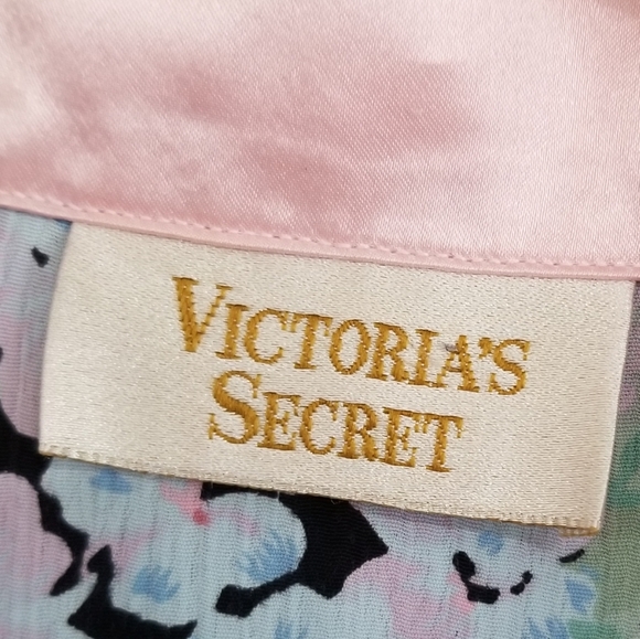 Vintage Victoria's Secret Floral Print Night Tunic Mini Dress Size M/L - Picture 9 of 10